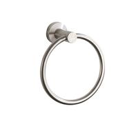 Anneau Porte-Serviette Rond en Nickel brossé pour Salle de Bain en Acier Inoxydable
