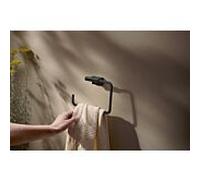 Anneau porte-serviettes mural hansgrohe AddStoris S 41784670, noir mat