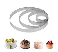 Anneaux à Gâteau, 4 Pièces Anneaux à Gâteau Ronds En Acier Inoxydable 6/10/15/20 Cm Moules à Gâteau Anneaux à Pâtisserie Anneaux à Gâteau Pour La Cuisson Des Muffins Au Dessert