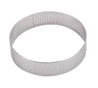Anneaux à tarte ronds perforés de 20,3 cm en acier inoxydable anti-adhésif pour la cuisine, applications culinaires, haute performance, pâtisserie et cuisine au quotidien 060908