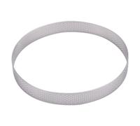Anneaux à tarte ronds perforés de 20,3 cm en acier inoxydable anti-adhésif pour la cuisine, applications culinaires, haute performance, pâtisserie et cuisine au quotidien 060908