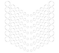 Anneaux de Jonction Ronds 120 Pièces Plaqué Argenté Cuivre | Finition Argentée Polie, Usage Artisanal à Domicile, Lot, pour Chaînes et Colliers