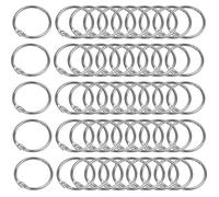 Anneaux de reliure - Non spécifié - 30 mm - Métal nickelé - Lot de 50 pièces - Facile à utiliser