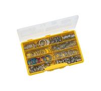 Anneaux porte n métal, assortiment de 300 pièces