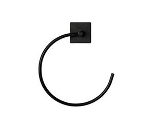 Anneaux Porte Serviette Adhésif "Fixeo" 20cm Noir