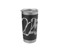 Année 2025, grand nombre vintage anniversaire Gobelet isotherme en acier inoxydable double paroi