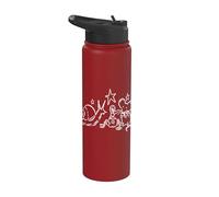 Années 90 Y2K Snail Mouse and Worm Tea Time Under the Stars Stainless Steel Insulated Water Bottle
