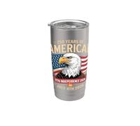 Années de la liberté Drapeau américain Design 250 célébration 2026 Gobelet isotherme en acier inoxydable double paroi