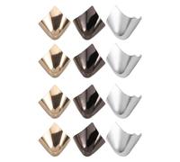 Anneome 12 Pièces Protection D’embout pour Talons Hauts en Fer, Lot | Capuchons Pointus, Finition Dorée Argentée et Gris Pistolet, Réparation Maison Facile, pour Chaussures et Bottes