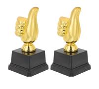 Anneome 2pièces Trophée Garçon Fille Modèle Pouce Plastique Récompense Compétition Football Danse pour Garçons Filles