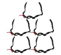 Anneome 5 Pièces Jugulaire pour Casque de Sécurité avec Mentonnière Y Forme Réglable Protection Confort pour Casques de Chantier et Industrie