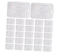 Anneome 50pièces Sacs Cœur Refermables Pochettes Plastiques pour Cartes Sachets à Fermeture Automatique pour Bijoux Emballage Transparent pour Échantillons Sacs Refermables pour Biscuits
