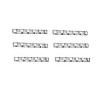 Anneome 6 pièces Support de Pinceaux Manucure Transparent Organisateur Rangement Nail Art Pen Rack Stable et Léger pour Salon et Usage Domestique