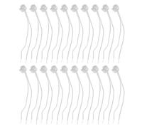 Anneome Adaptateurs de douille de lampe GU5.3 MR16 20 pièces céramique blanche avec fil en silicone compatible ampoules LED pour installation éclairage résidentiel