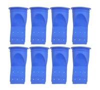 Anneome Bonde Bain Anti Odeur en Silicone, Égouttoir de Sol 8 Pièces, Dispositif Anti-refoulement Bleu pour Salle de Bain