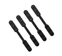 Anneome Boucle Réglable en Silicone pour Bande de Masque, Accessoire Pratique 4pcs Noir Trois Positions, pour Hommes et Femmes à L'arrière la Tête