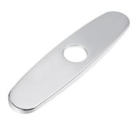Anneome Cache platine inox 8 pouces pour trou de lavabo, plaque décorative en acier inoxydable avec bonne étanchéité, accessoire pour évier dans la plupart des foyers