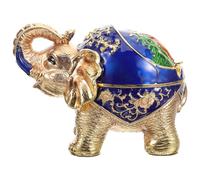 Anneome Cendrier Décoratif Bleu Éléphant en Métal Alliage de Zinc | Style Bureau Décoratif, Cendrier Original Humour, Conteneur à Mégots, pour Salon Propre