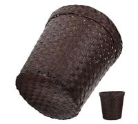 Anneome Conteneur à Déchets en Papier Tressé Créatif, Café, Salon Chambre | Paniers de Rangement Polyvalents, Aspect Délicat et Chic, Usage Intérieur, Facile à Déplacer, Décor Maison