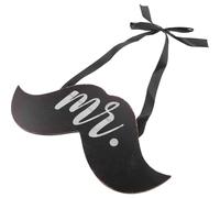 Anneome Décoration Créative de Porte D'entrée en Bois Foncé avec Ruban pour Fête, Panneau Suspendu pour Mariage et Décor Extérieur