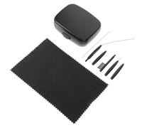Anneome Kit de Nettoyage pour Appareils Auditifs Noir en Pvc Stable Brosse pour Retirer la Cire, Usage Personnel Quotidien, Ensemble Complet 1 Set