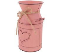 Anneome Pichet à Fleurs Vintage en Fer Rustique, Vase Décoratif Pratique pour Plantes Artificielles, pour Bureau ou Salon Style Chic et Charme Rétro