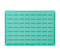 Anneome Platine de Circuit Imprimé Simple Face en Cuivre Vert, pour Bricolage Soudure, 5 Trous, Carte D’Expérimentation Électronique