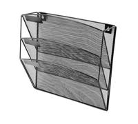 Anneome Porte-dossiers Mural Suspendu Multi-Couches en Fer Noir pour Bureau | Trieur Courrier Mural, Organisateur de Dossiers Suspendus, Accès Facile, Installation Simple, Gain de Place