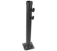 Anneome Support de Mât de Parapluie en Fer Argenté, Base de Parasol D'extérieur Large Compatibilité et Installation Facile pour Pied de Parasol de Balcon, Ambiance Estivale