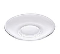 Anneome Verre de Thé Turc Tasse à Café Transparent en Verre Rond, Assiette de Service de Table Pratique et Design Simple pour Hôtels et Salles de Yoga Réutilisable