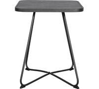 Annie Table basse pour balcon et terrasse, Ø58 cm, noir/noir.