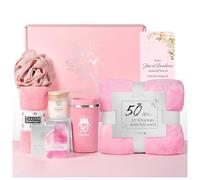 Anniversaire cadeau 50 ans femme coffret cadeau femme personnalisé coffret bougie bijoux idée unique d'Anniversaire