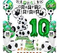 Anniversaire Football Garcon 10 Ans, Deco Anniversaire Foot, Helium Ballon | 10 Ans Décoration Anniversaires Foot, Decoration Anniversaire Garcon Ballon, Deco Gateau Foot ( Anniversaire Enfant 10 Ans )