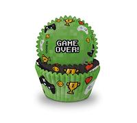 Anniversary House J144 Lot de 75 caissettes à cupcakes Vert et noir