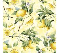 Anniversary House Tiflair PJ344657 Serviettes de table à déjeuner 3 plis Jaune citrons