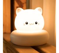 Annmore Veilleuse Bébé Chat Rechargeable