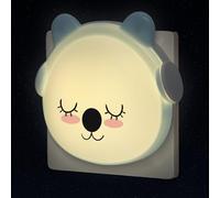Annmore Veilleuse Bébé Ours sur Prise Électrique | Capteur Crépusculaire, Lampe de Nuit, Lampe Chevet, Chamre Enfant