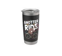 Anotter Ride - Jeu de mots drôle de cycliste Gobelet isotherme en acier inoxydable double paroi