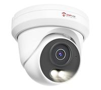 Anpviz Caméra PoE 5 MP, tourelle en métal, caméra IP extérieure filaire, vision nocturne intelligente à double lumière, détection de mouvement humain AI, microphone intégré, NDAA, nécessite NVR, ne