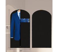 ANQI Lot de 3 housses de protection à vêtements - 109 cm