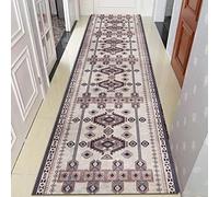 ANram Tapis de Couloir Antidérapant Lavable Longue Moquette,0.8m x 4m