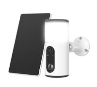 ANRAN [2026 Neuf] 2K Caméra Surveillance WiFi Extérieur sans Fil Solaire, 3MP Camera Exterieure avec Lumens Projecteur, Vision Nocturne Couleur, PIR Détection Mouvement, Audio Bidirectionnel, IP66