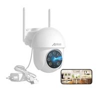 ANRAN 5MP Caméra de surveillance filaire WIFI extérieure intérieure pivot à 355° Audio bidirectionnel-P3