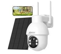 ANRAN 5MP PTZ Caméra Surveillance WiFi Exterieure sans Fil Solaire | Surveillance 360° 3K, Détection de Mouvement PIR, Vision Nuit Couleur, Audio Bidirectionnel