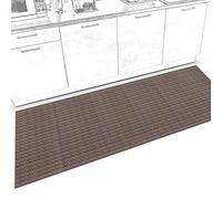 ANRO - Chemin de couloir et de cuisine - Antidérapant, lavable et ajustable - Tapis en velours - Marron - Itaca - 200 x 67 cm jusqu'à 5 m de longueur
