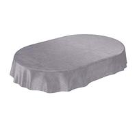 ANRO Nappe en Toile cirée en Toile cirée Motif Tour Eiffel Paris Amour Romantique Ovale 240 x 140 cm 140 x 240 cm