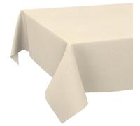 ANRO Nappe enduite Aspect lin naturel 240x140 cm extérieur imperméable | linge de table en tissu enduit - lavable à 30 °C - idéale pour jardin, terrasse et salle à manger