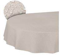ANRO Nappe Tissu 70% Coton 30% Polyester - Unie & Ornement Jacquard, Lavable, Bord Coupé 260x140 cm