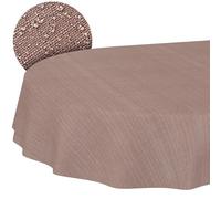 ANRO Nappe Tissu 70% Coton 30% Polyester - Unie & Ornement Jacquard, Lavable, Bord Coupé, Cuisine Salon Jardin 180x140 cm