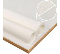 ANRO Protège-table - En molleton - Vendu au mètre - Taille extensible - Lisse - 1,5 mm - Avec non-tissé - Ovale - 300 x 140 cm